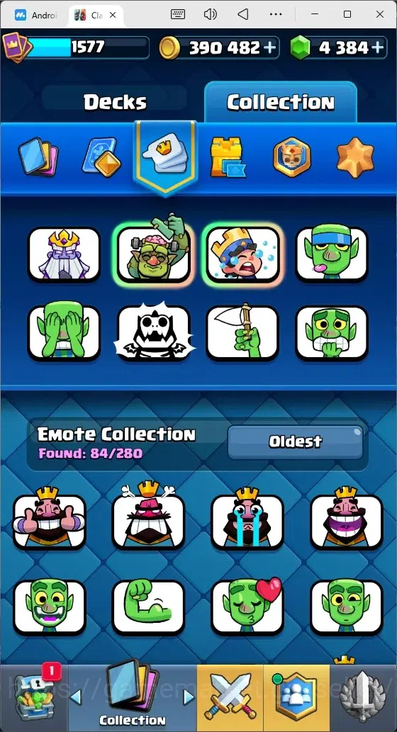 Clash Royale Accounts Mobile |Trophy 12733|14 Max Cards|26 EVO Cards|5 H image 17