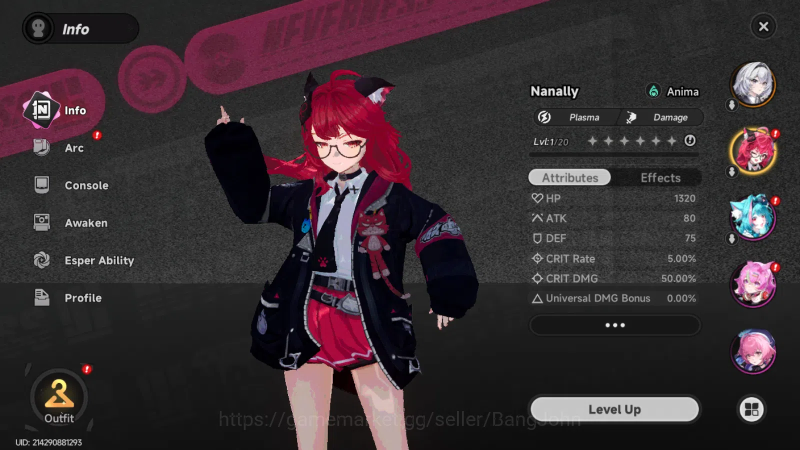 Neverness to Everness Accounts NA | Starter Lvl 3 | 1 S Nanally + 4A Char|MC Fema image 10