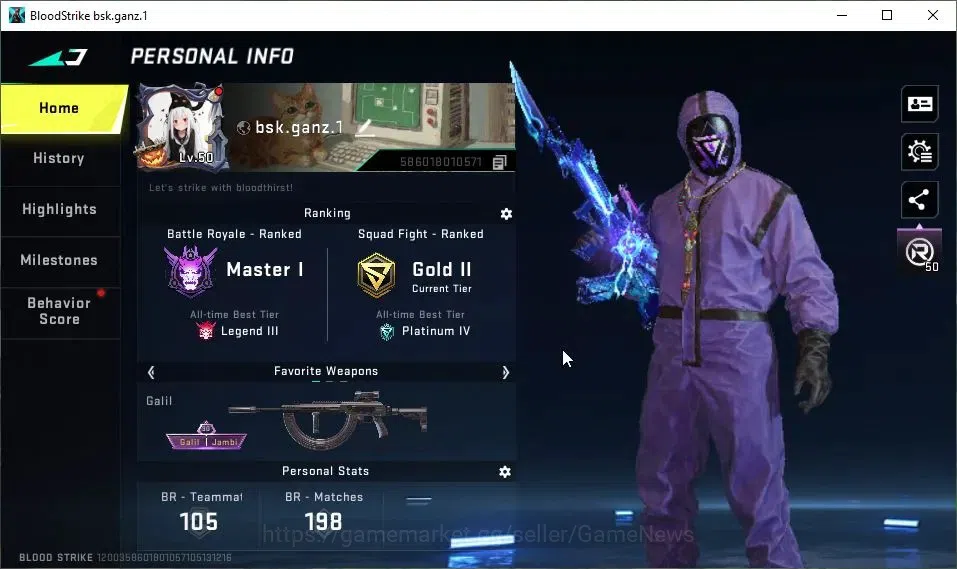 Blood Strike Accounts ASIA|14 ULTRA[NACHO,FAL,AUG,SCAR,Origin-12,Etc]|Co image 2