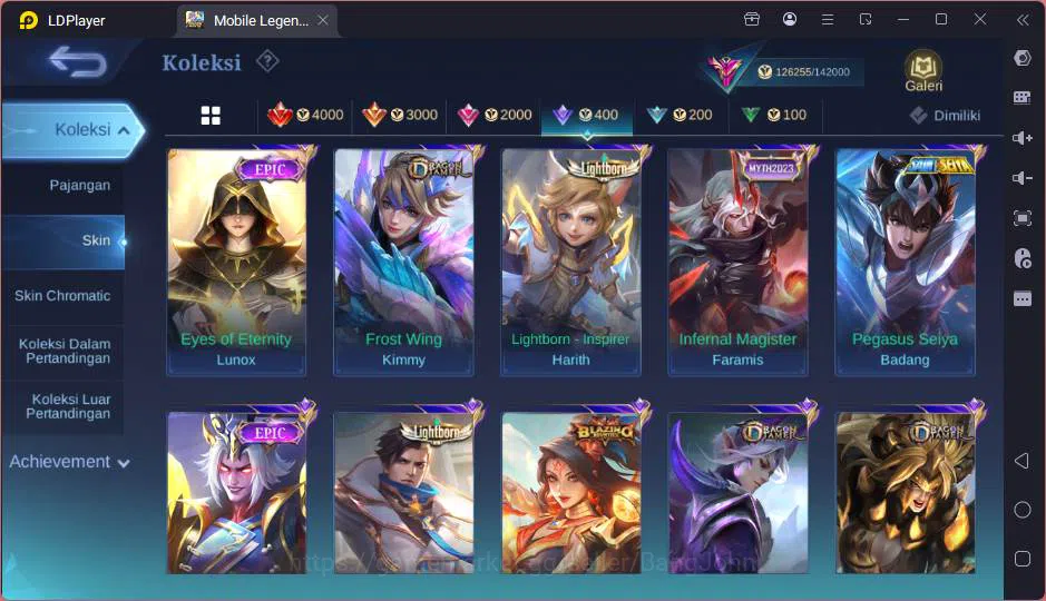 Mobile Legends: Bang Bang Accounts GLOBAL|Hero 132|Skin 393|Lg Johnson,Exo Kagura+Gra image 14