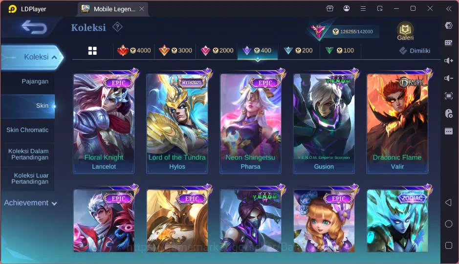 Mobile Legends: Bang Bang Accounts GLOBAL|Hero 132|Skin 393|Lg Johnson,Exo Kagura+Gra image 16