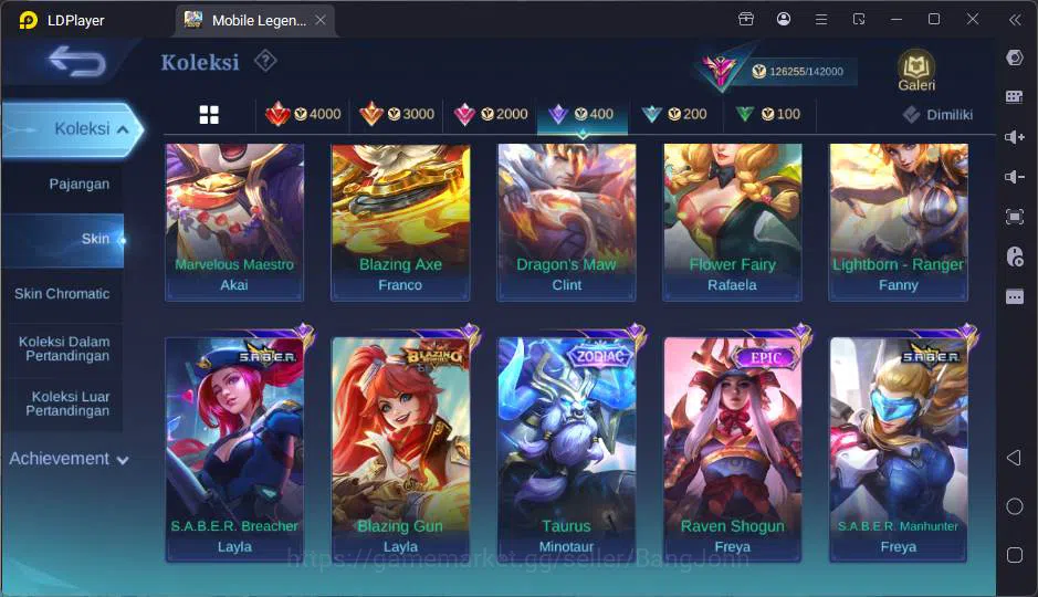 Mobile Legends: Bang Bang Accounts GLOBAL|Hero 132|Skin 393|Lg Johnson,Exo Kagura+Gra image 19