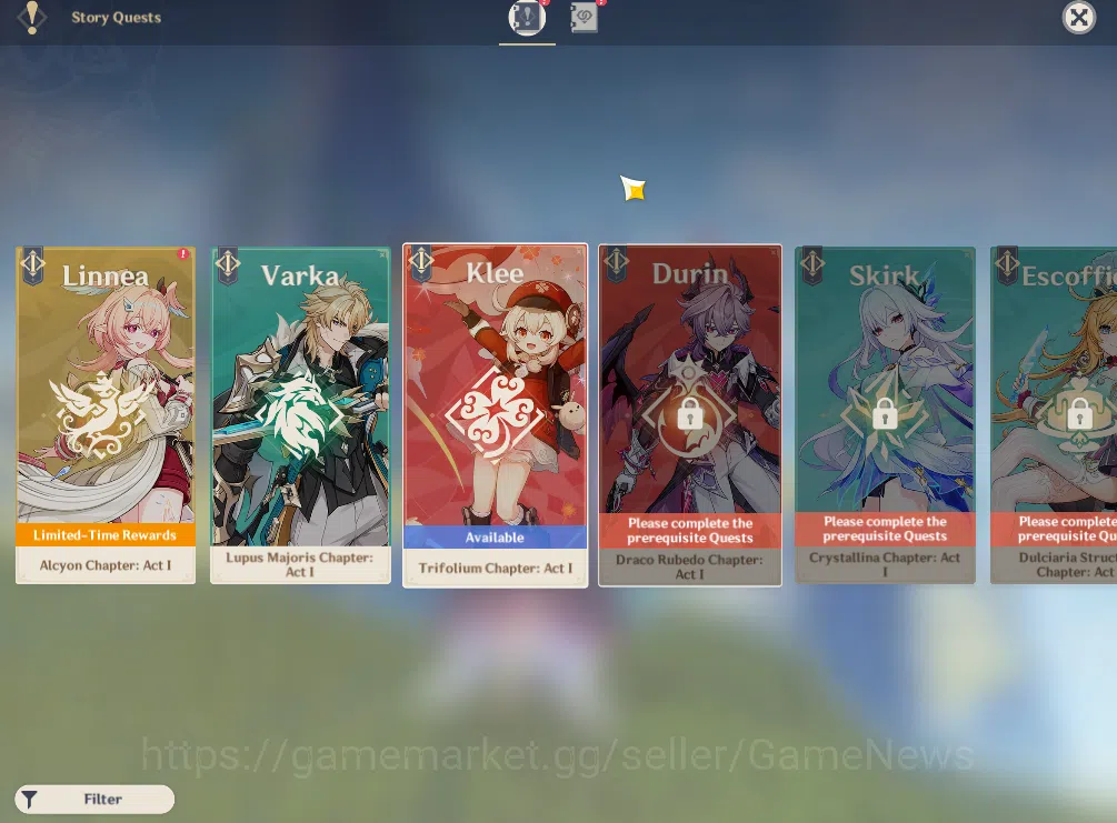 Genshin Impact Accounts ASIA|AR 32|2 Limited +15(*4Character)|Columbina,Fl image 11