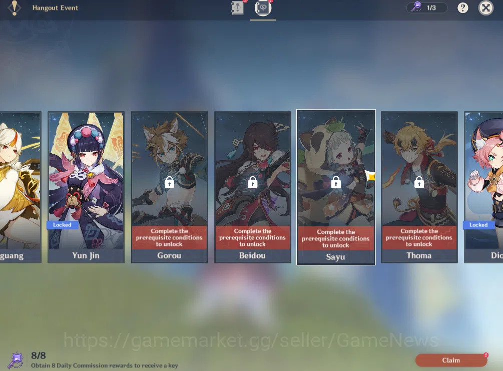 Genshin Impact Accounts ASIA|AR 32|2 Limited +15(*4Character)|Columbina,Fl image 12