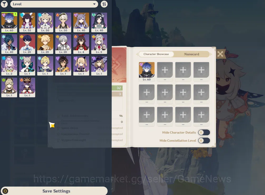 Genshin Impact Accounts ASIA|AR 32|2 Limited +15(*4Character)|Columbina,Fl image 3