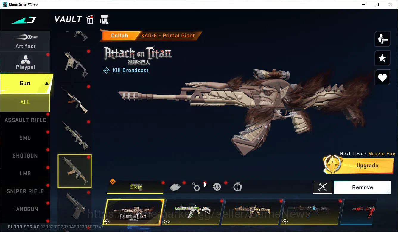 Blood Strike Accounts ASIA|ETERNAL Lv3 Vector,UZI+MELE[BFKnife,DualB,Shu image 13
