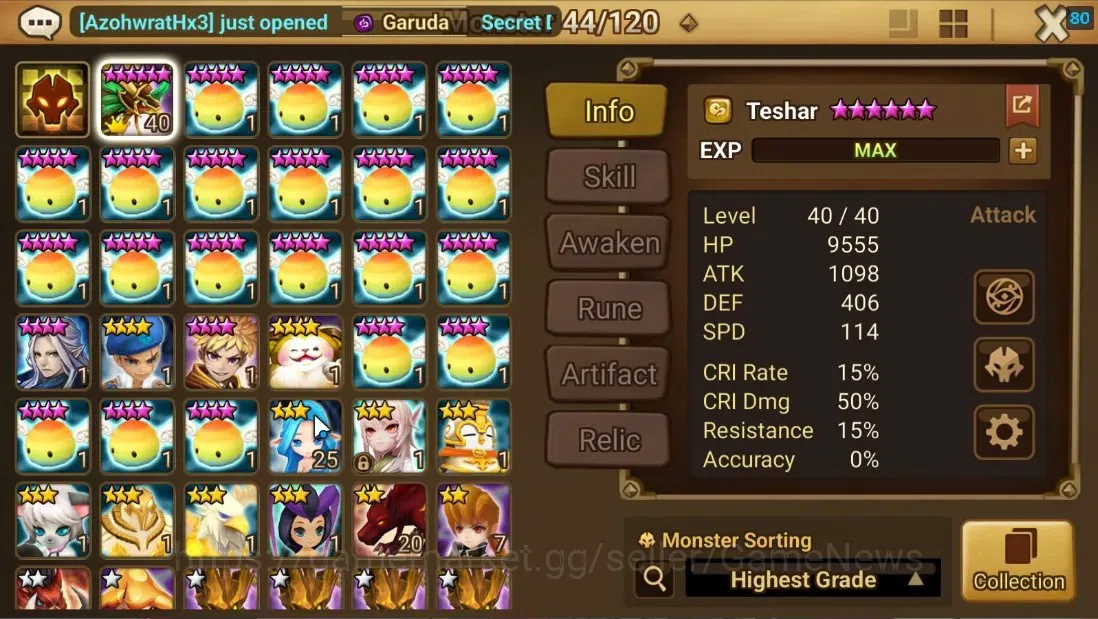 Summoners War: Sky Arena Accounts ASIA|Lv 26|Ready Gacha|99 12 YSC + 160 11 YSC + 3  image 8