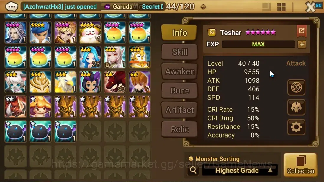 Summoners War: Sky Arena Accounts ASIA|Lv 26|Ready Gacha|99 12 YSC + 160 11 YSC + 3  image 9