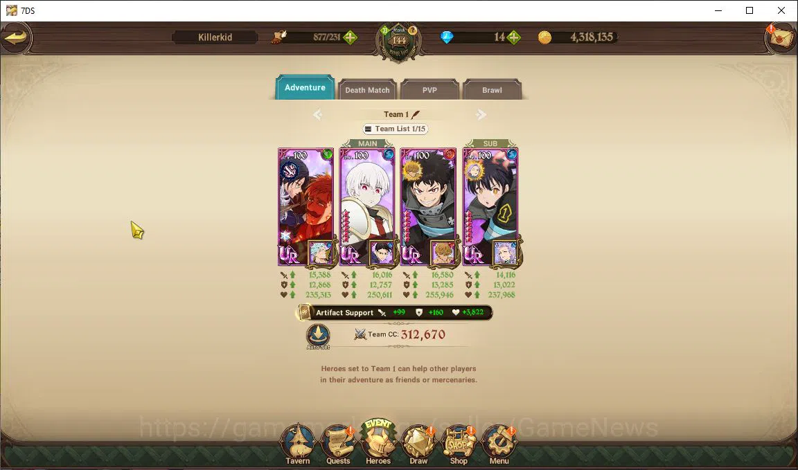 The Seven Deadly Sins: Grand Cross Accounts Asia|7,2M CC|6 LR+14 UR+Many Collab|Cusack2/6,Ludo image 12