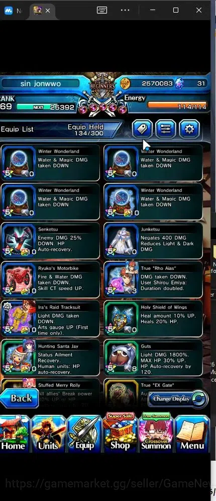 Grand Summoners Accounts Global |Rank 69|10 Ascend+4 TW|(Houka Inumuta,S Em image 13