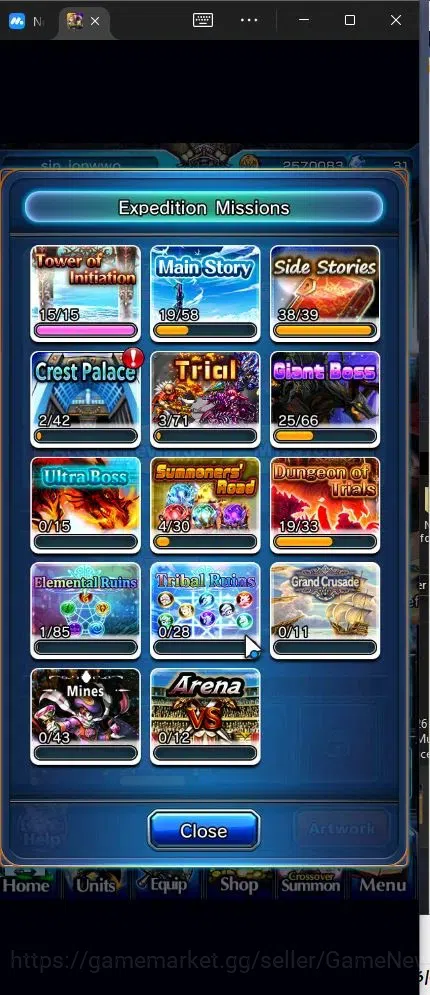 Grand Summoners Accounts Global |Rank 69|10 Ascend+4 TW|(Houka Inumuta,S Em image 6