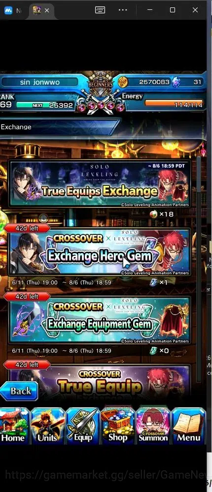 Grand Summoners Accounts Global |Rank 69|10 Ascend+4 TW|(Houka Inumuta,S Em image 7
