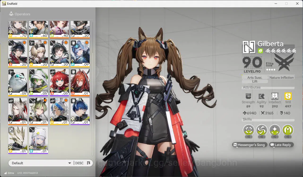 Arknights: Endfield Accounts ASIA | lv 55 | gilberta, yvonn, TANGTANG, Ardelia, image 6