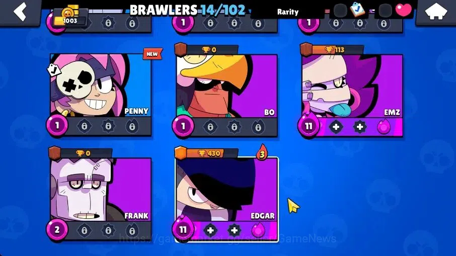 Brawl Stars Accounts 1003 Trophy|14 Brawlers 3 Max Lvl [Edgar,Emz,Shell image 6