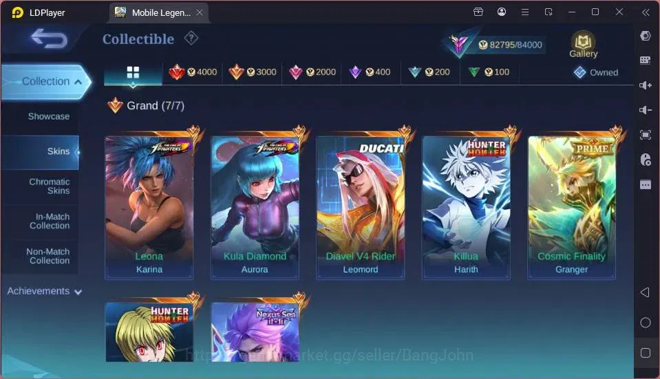 Mobile Legends: Bang Bang Accounts GLOBAL Hero 129 Skin 262 |Ducati Leo|HxH[Harith,Ju image 16