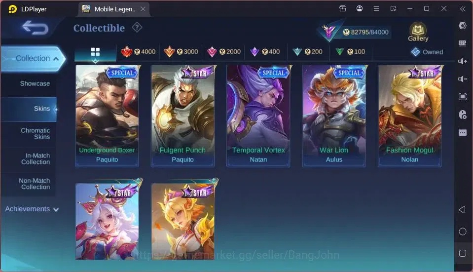 Mobile Legends: Bang Bang Accounts GLOBAL Hero 129 Skin 262 |Ducati Leo|HxH[Harith,Ju image 3