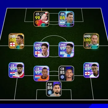 eFootball Accounts High-End Mobile |PW 2826|BIGT Bellingham,Epic Quaresma Rooney,Shwt Messi|Coach DamiaGranero| EFB4154B