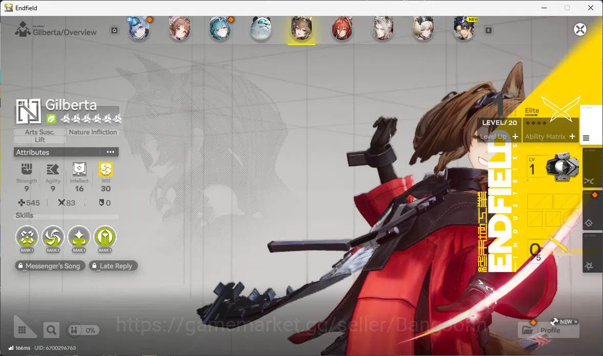 Arknights: Endfield Accounts NA | starter LVL 17 Ardelia, Gilberta, Ember, Pogr image 4