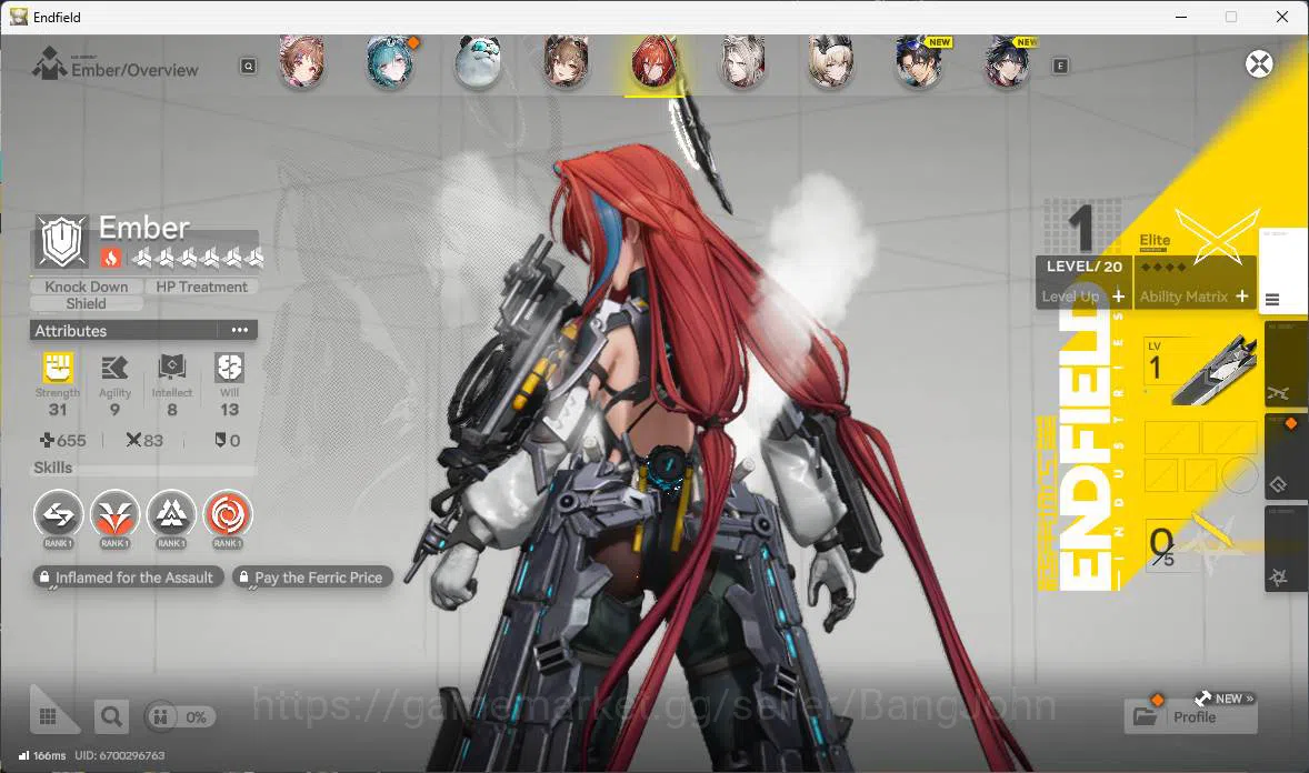 Arknights: Endfield Accounts NA | starter LVL 17 Ardelia, Gilberta, Ember, Pogr image 5