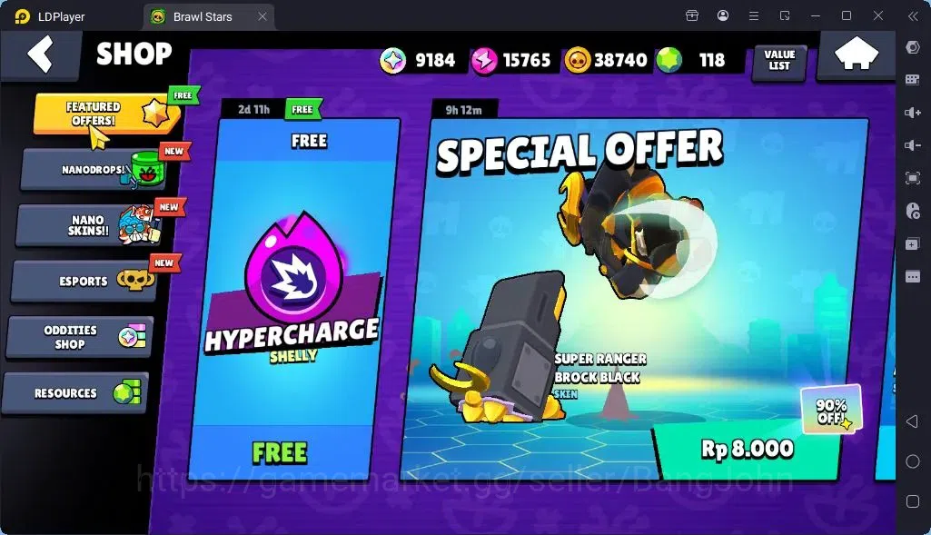 Brawl Stars Accounts Global |Trophy 1915 | Brawler 29| Skins 2 Mythic,7Epic| Bling 9184|Protect Off|Check SS BRS302B 5
