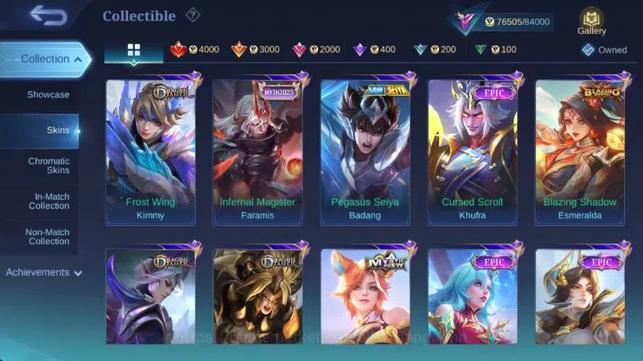 Mobile Legends: Bang Bang Accounts Global|Skin 329|Renowned|SoulVessel Benedetta,KOF  image 12