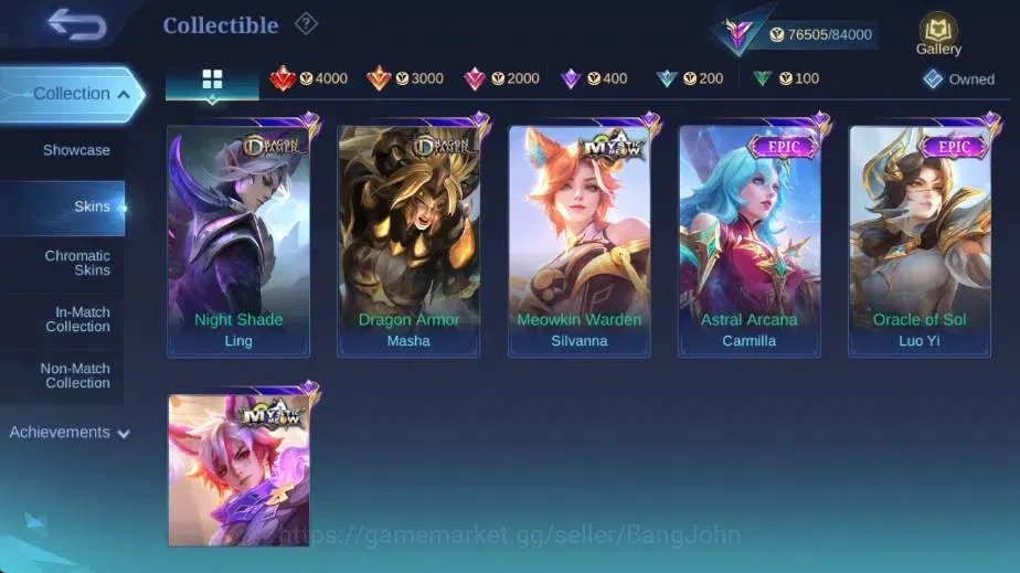 Mobile Legends: Bang Bang Accounts Global|Skin 329|Renowned|SoulVessel Benedetta,KOF  image 13