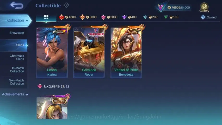 Mobile Legends: Bang Bang Accounts Global|Skin 329|Renowned|SoulVessel Benedetta,KOF  image 5