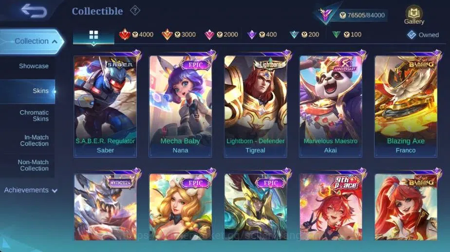 Mobile Legends: Bang Bang Accounts Global|Skin 329|Renowned|SoulVessel Benedetta,KOF  image 7