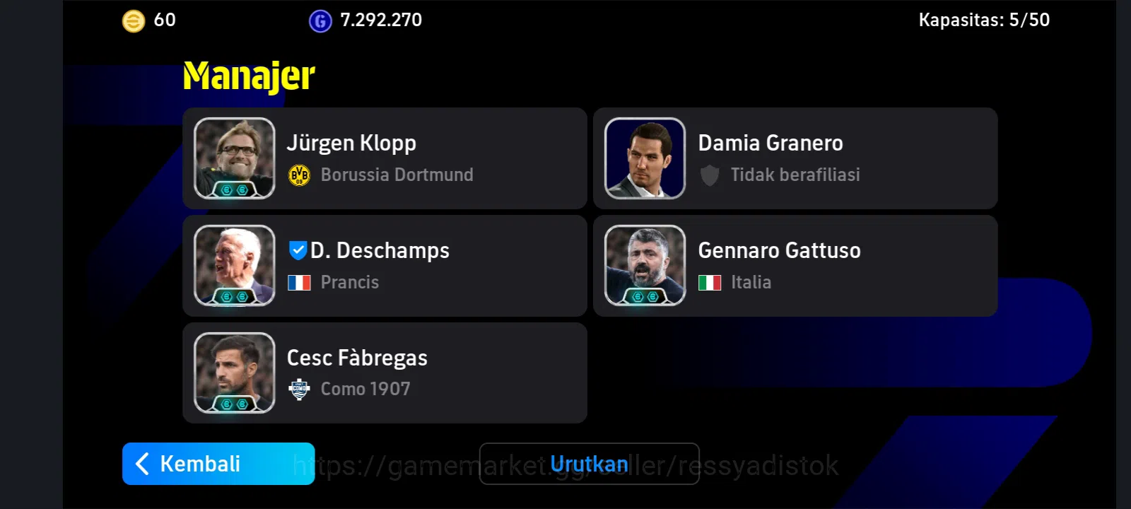eFootball Accounts EFOOTBALL 2026  | PACK FRANCE, TOTTI, GERARD, CAFU image 3