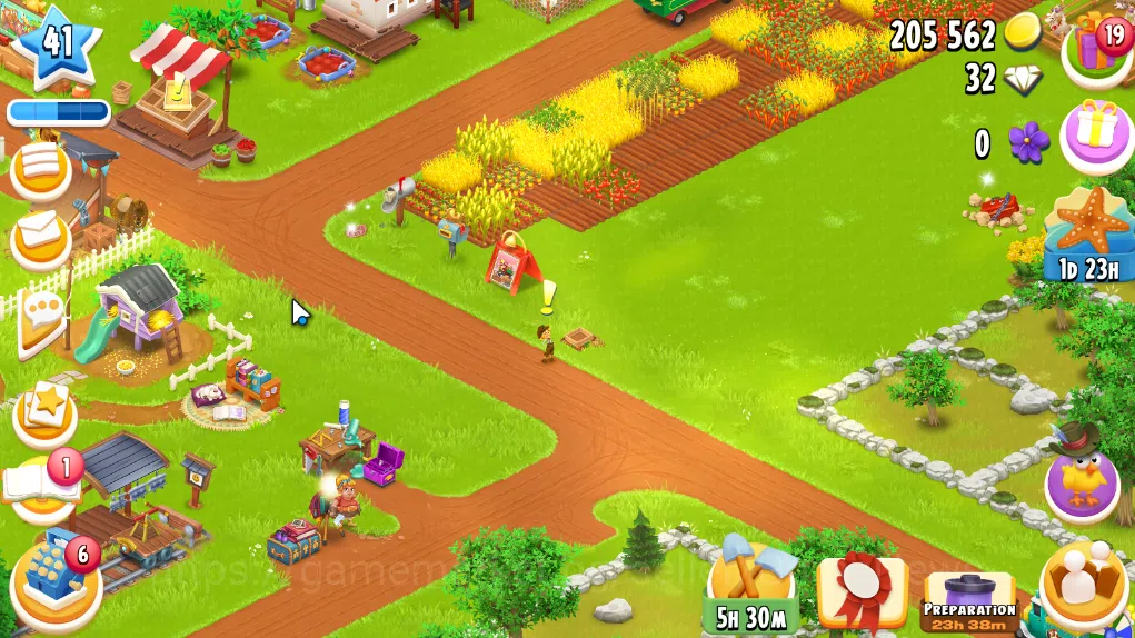 Hay Day Accounts Level 41 | Barn Storage 1100 + Silo Storage 625 | 205k Coins, 32 Diamonds |CN ON|Log Supercell ID|Take 3