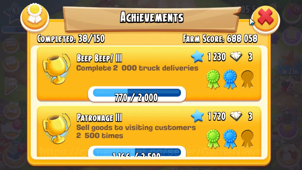 Hay Day Accounts Level 41 | Barn Storage 1100 + Silo Storage 625 | 205k Coins, 32 Diamonds |CN ON|Log Supercell ID|Take 9
