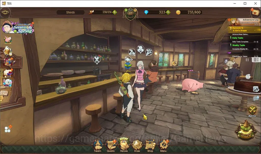 The Seven Deadly Sins: Grand Cross Accounts Global | 1,5 M CC | Chapter 2 | 323 Dm+1 Seventh S image 1
