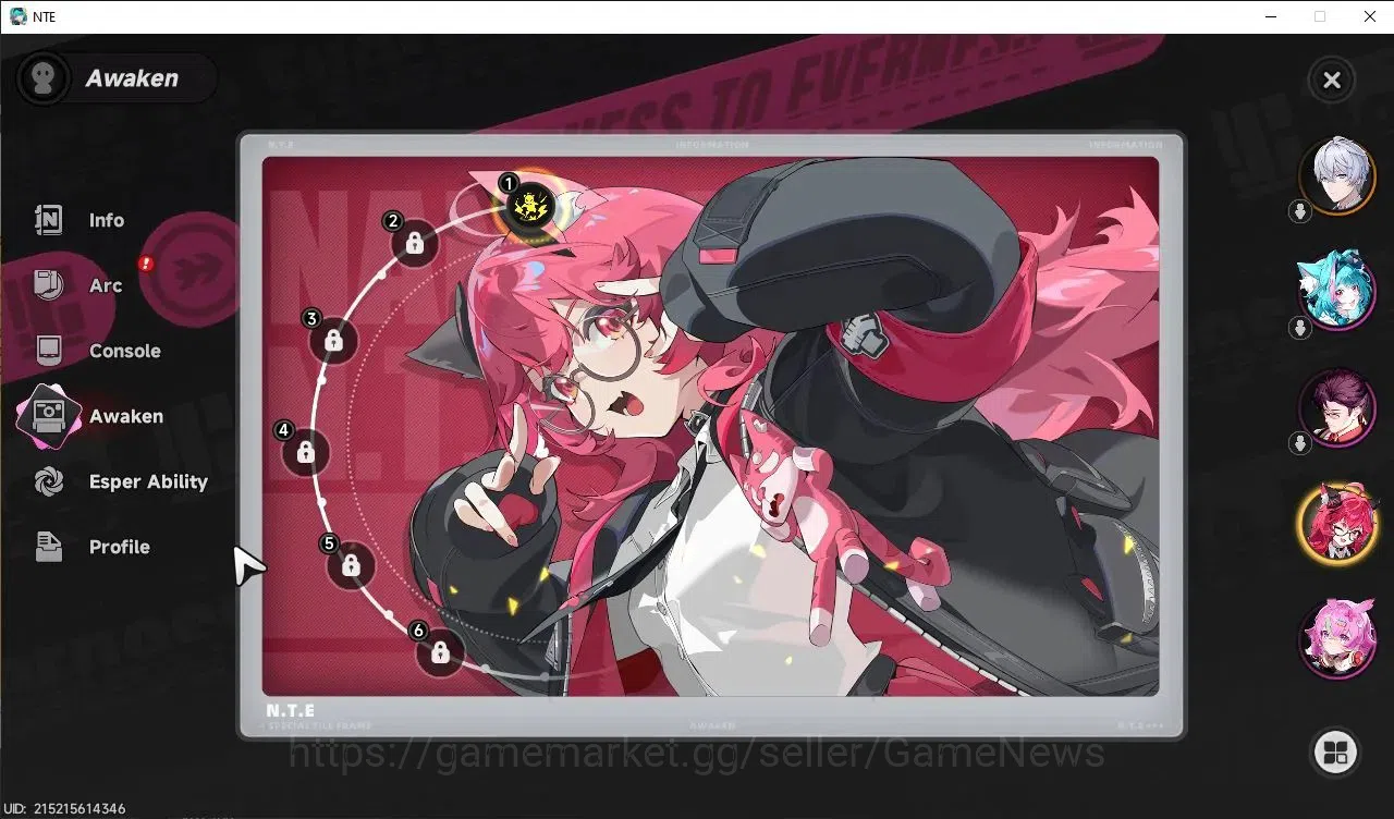 Neverness to Everness Accounts GLOBAL NA |HL 3| 1 SSR Meta Nanaly A1+1 S-Class Ch image 2
