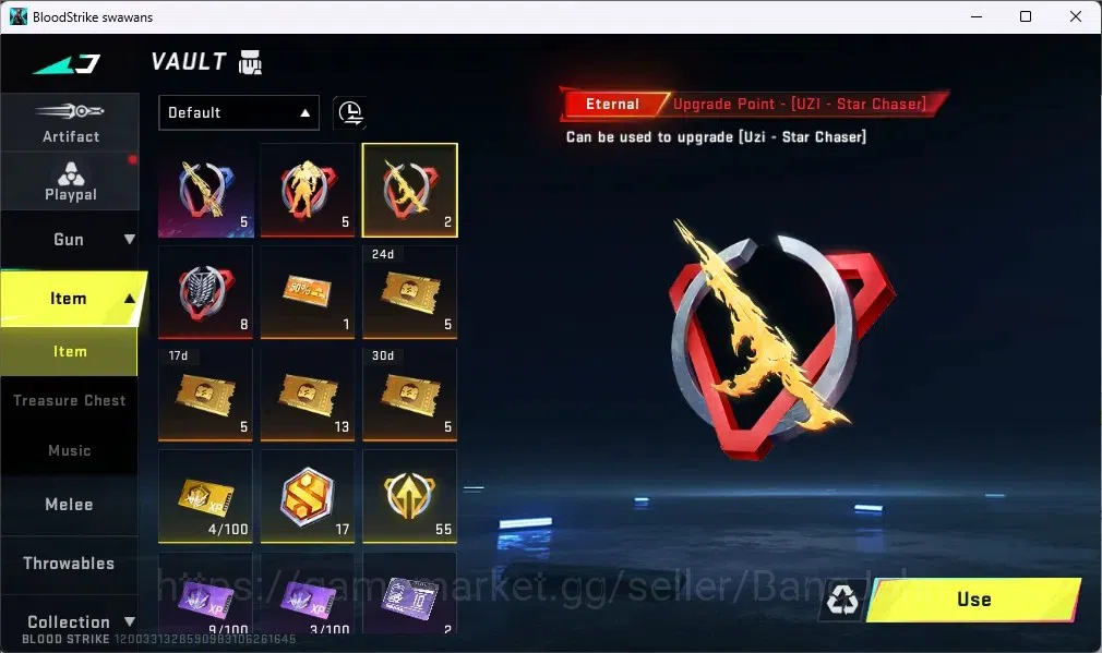 Blood Strike Accounts ASIA | Eternal UZI - Star Chaser|2 AOT,1 TR Guns|4 image 12