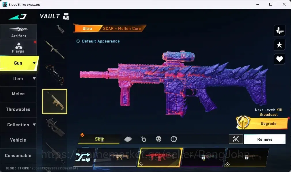 Blood Strike Accounts ASIA | Eternal UZI - Star Chaser|2 AOT,1 TR Guns|4 image 5