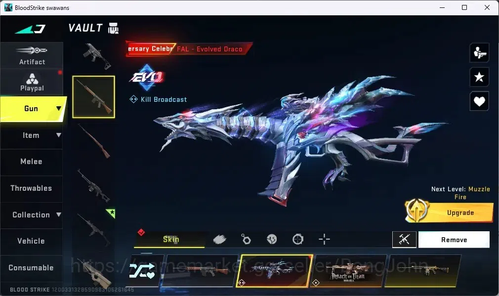Blood Strike Accounts ASIA | Eternal UZI - Star Chaser|2 AOT,1 TR Guns|4 image 8