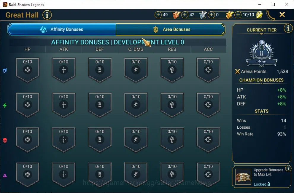 Raid: Shadow Legends Accounts Lv45 882K Power|1 Mythic(Frolni)|22 Legend(Krisk,B image 13