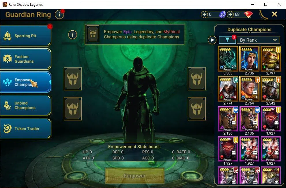 Raid: Shadow Legends Accounts Lv45 882K Power|1 Mythic(Frolni)|22 Legend(Krisk,B image 7