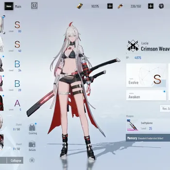 Punishing: Gray Raven Accounts Starter EU|Lv 51|S Lucia Crimson Weave, S No 21 Feral|10k BC +3k YC +9k BlueC|1 S Omniframe