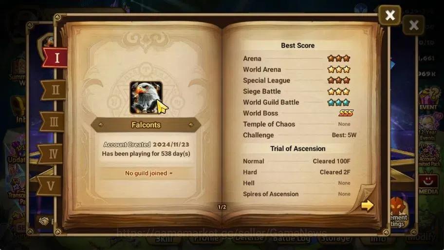 Summoners War: Sky Arena Accounts End-Game ASIA Lv 68|2 LD[Valantis,Shazam]+27 Total NB5[Teshar,Orphina,Angela]+45 3