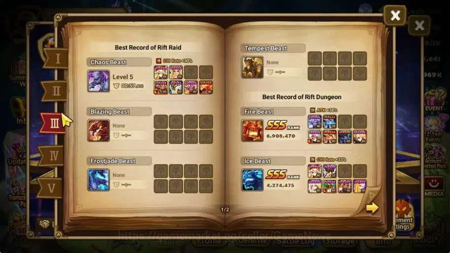 Summoners War: Sky Arena Accounts End-Game ASIA Lv 68|2 LD[Valantis,Shazam]+27 Total NB5[Teshar,Orphina,Angela]+45 5