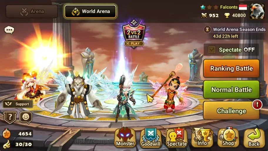 Summoners War: Sky Arena Accounts End-Game ASIA Lv 68|2 LD[Valantis,Shazam]+27 Total NB5[Teshar,Orphina,Angela]+45 8