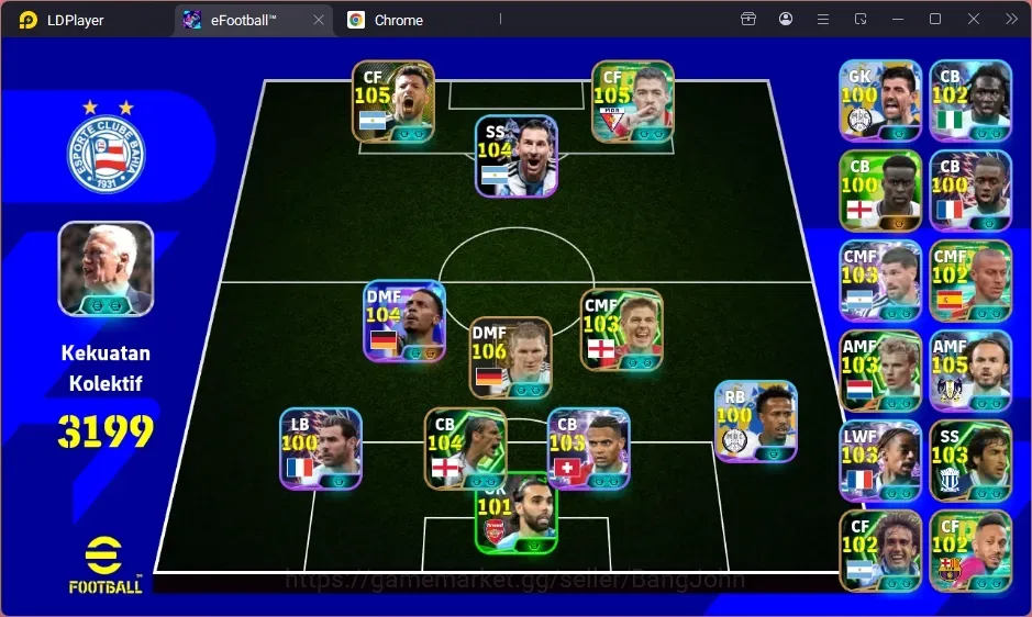 eFootball Accounts High-End Android|PW 3199|Epic Schweinstelger,Epic Suarez,Epic Aguero,Epic Gerrard,ShwT Nmecha,ShwT 1