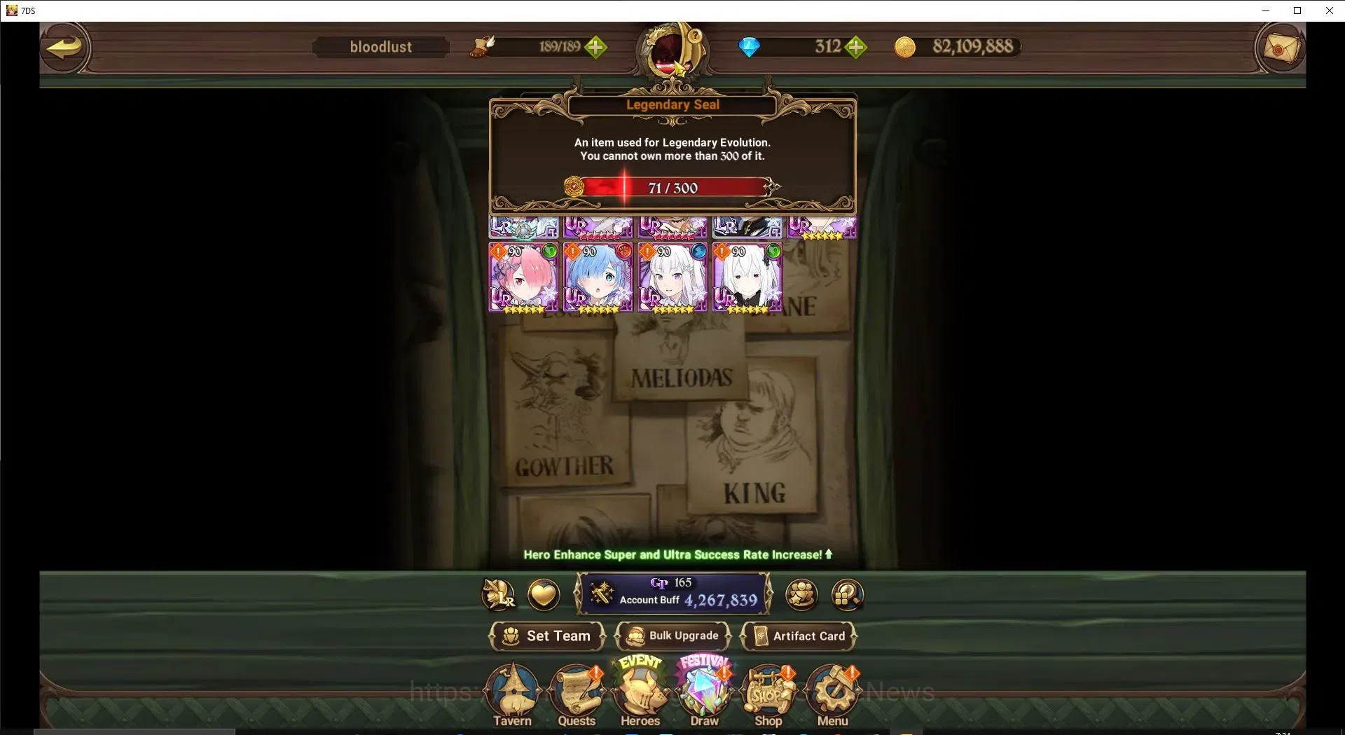 The Seven Deadly Sins: Grand Cross Accounts ASIA|4,2M CC|312 DM+71 LS|7 LR+7 UR+Collab ReZero| image 5