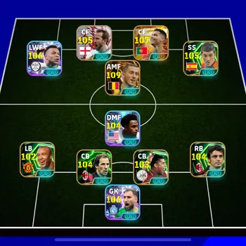eFootball Accounts Legends & Iconic Players ovr 3240 • bigtime ronaldo • bigtime hazard • showtime mbappe • epic david villa
