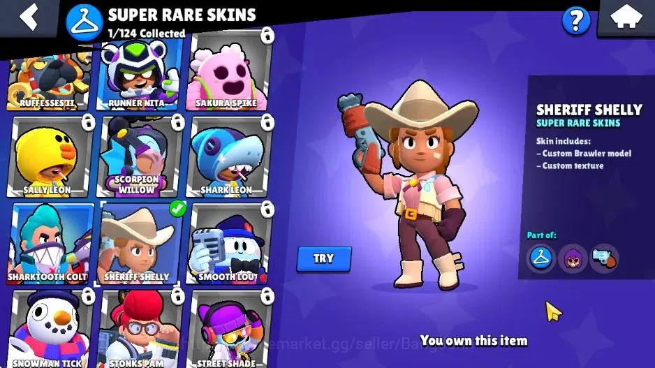 Brawl Stars Accounts Android | Starter 2024 Thropy|18 Brawler|7 Brawler image 2