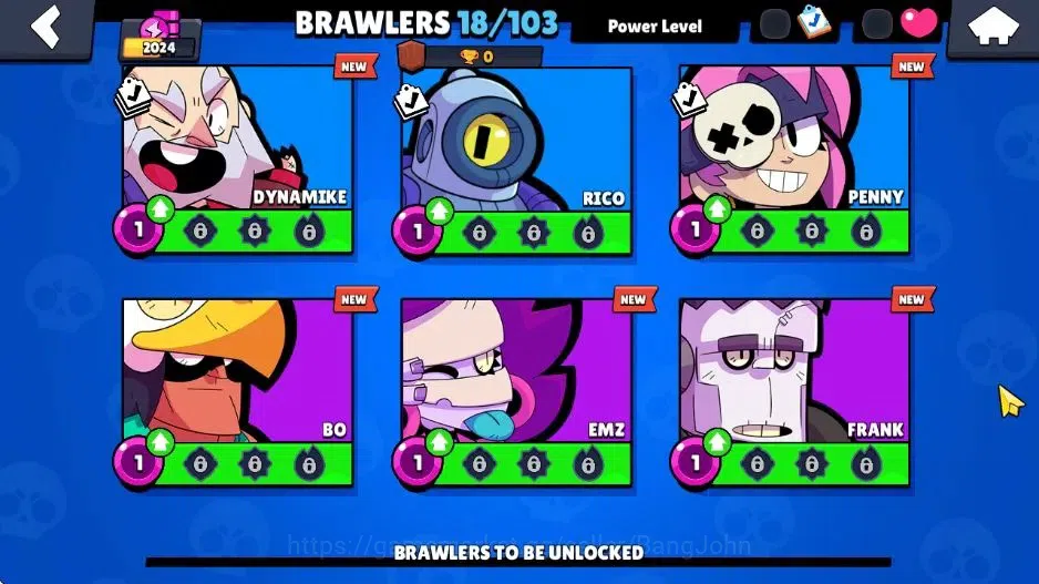 Brawl Stars Accounts Android | Starter 2024 Thropy|18 Brawler|7 Brawler image 3