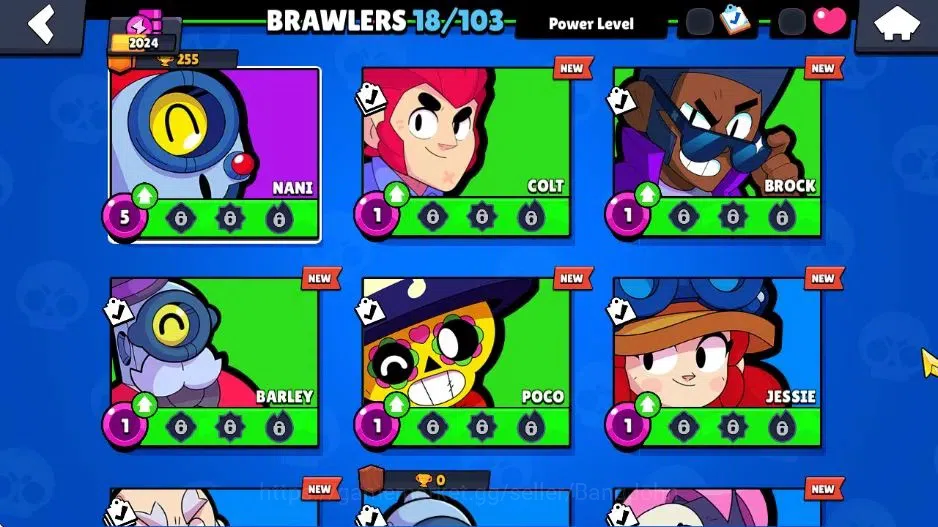 Brawl Stars Accounts Android | Starter 2024 Thropy|18 Brawler|7 Brawler image 4