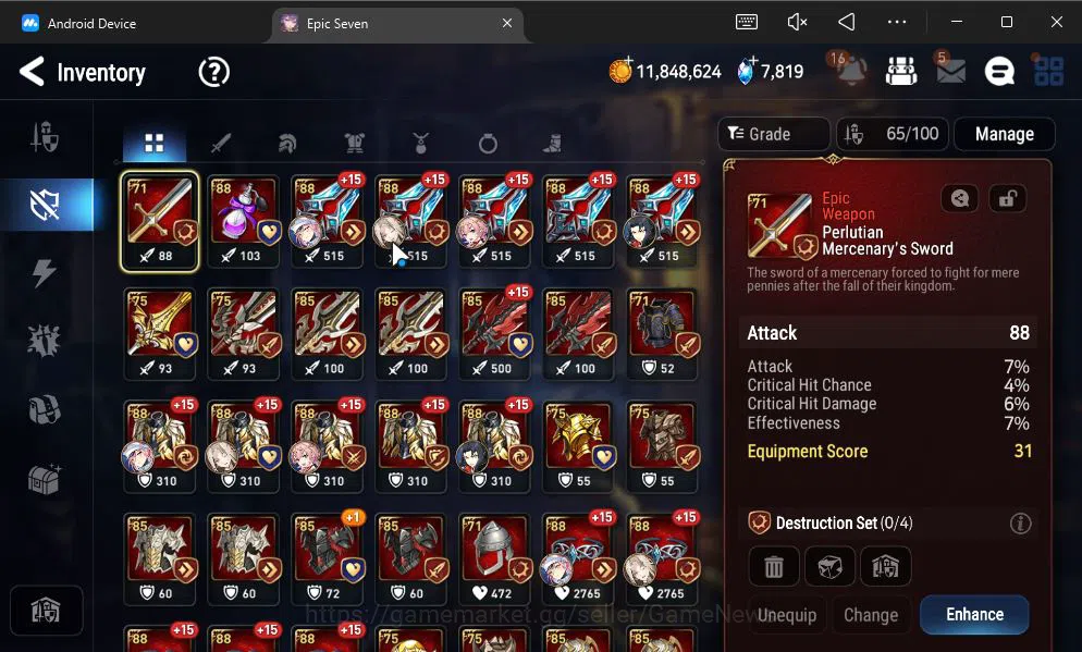 Epic Seven Accounts GLOBAL UNVERIF|New Era|4 ML(LH Cermia,Har Setti,Et image 9