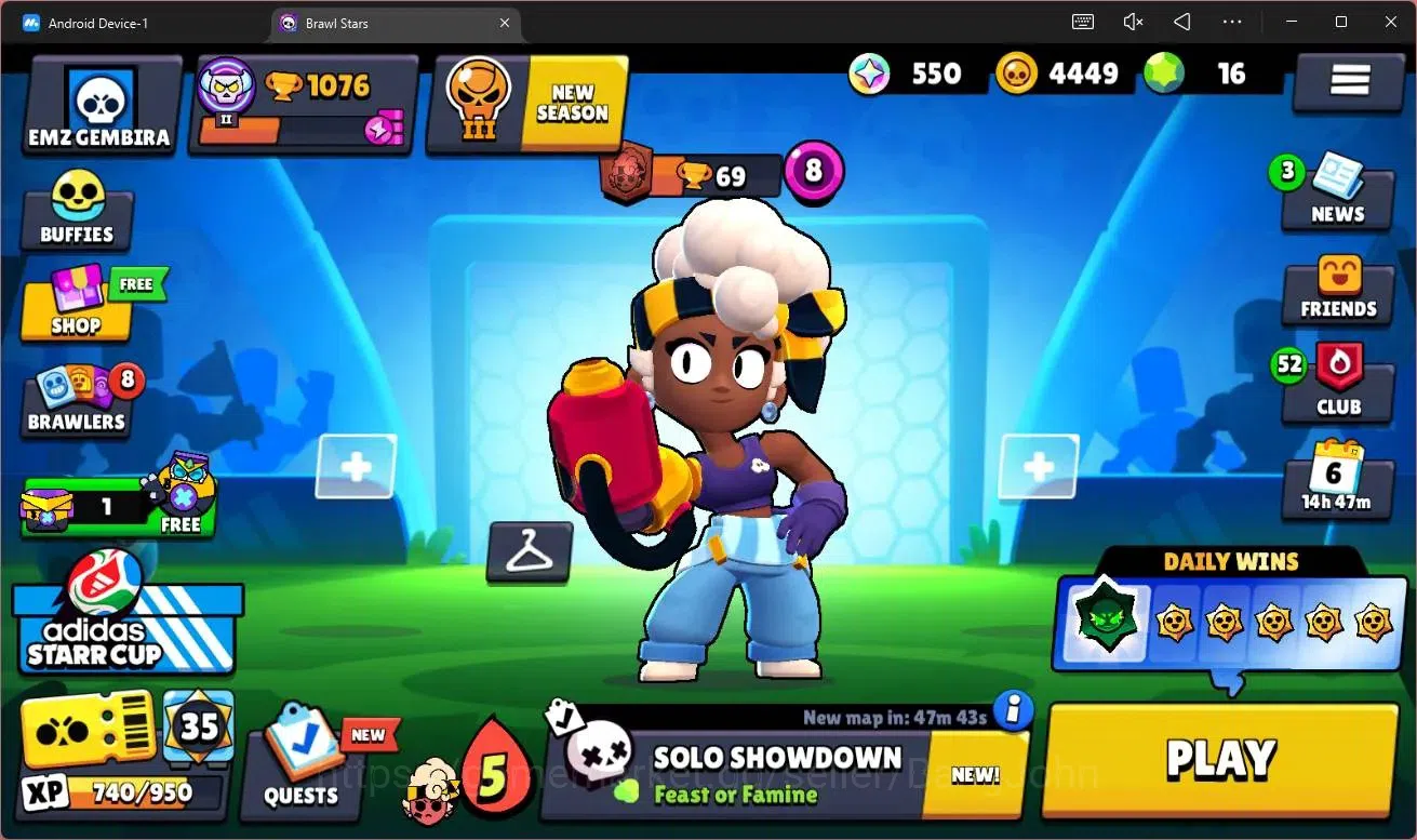 Brawl Stars Accounts Global | 16 Brawler|1076 Trophy|2 Lv 11 (Draco,She image 1